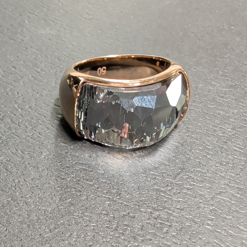 Genuine Swarovski Smokey Quartz Ring